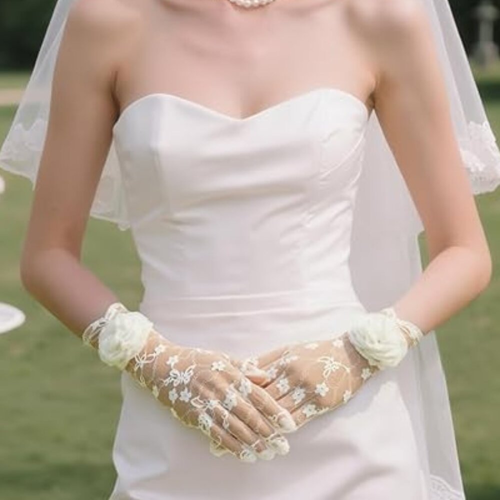 Floral Opera Gloves